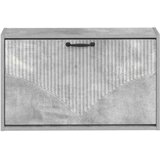  Ormar za cipele na zidu HOORN 71 x 17 x 43 cm Konstruirano drvo - Betonska siva | shoptok.hr