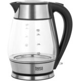 Teesa električno kuhalo za vodu, staklo + nehrđajući čelik, 2200 W, crno, 1,7 L | shoptok.hr
