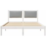  Krevetna konstrukcija s uzglavljem Svijetlo siva 135 x 190 cm | Eponuda.com