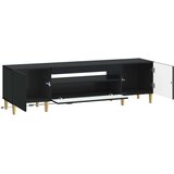  LED TV kabinet Crna Konstruirano drvo | shoptok.hr