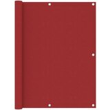 vidaXL balkonski zastor crveni 120 x 500 cm od tkanine Oxford | shoptok.hr