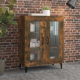 Komoda boja dimljenog hrasta 69,5x34x90 cm konstruirano drvo | shoptok.hr