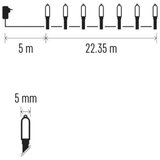  LED spoljašnji niz 150xLED/27,35m IP44 višebojni | Eponuda.com