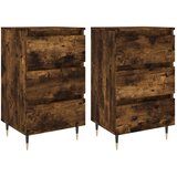  Noćni ormarići 2 kom boja hrasta 40x35x69 cm konstruirano drvo | shoptok.hr
