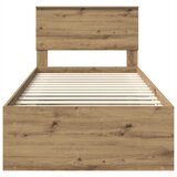  Krevetna konstrukcija Umjetnička hrastovina 90 x 200 cm | shoptok.hr