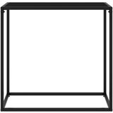 Maison Chic konzolna miza - miza ob steni črna 80x35x75 cm kaljeno steklo, (21785824) Cene