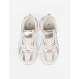 Shelvt White sneakers with beige and gold inserts | ePonuda.com