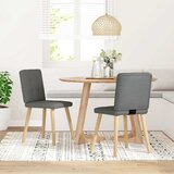 Maison Chic Jedilni stoli - Vzorci stoli 2 kosa temno sivo blago A549, (22032492) | Shoptok.si