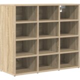 vidaXL Omara za čevlje Sonoma Oak 52.5 x 30 x 50 cm Konstruiran les | Shoptok.si