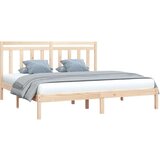  Posteljni okvir iz trdnega lesa 200x200 cm, (20646365) | Shoptok.si