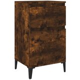 Maison Chic Nočna omarica - Nočna miza dimljen hrast 40x35x70 cm, (21688930) Cene