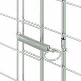  Kavez za zečeve Srebrno 400 x 100 x 210 cm Cinkani čelik | shoptok.hr