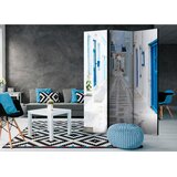 Artgeist PARAVAN 135/172/3 cm bela, svetlo modra | Shoptok.si