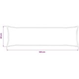  Presvlaka za jastuk 2 kom. HOUTEN Mornarsko plava 40 x 145 cm - Modra 40 x 145 cm 2 | shoptok.hr
