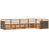 vidaXL Zunanja garnitura za sedenje 5 pcs Naravna Masiven les akacije, (5000280762) | Shoptok.si