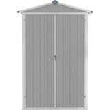  Vrtno spremište sivo 116x45x175 cm od pocinčanog čelika | shoptok.hr