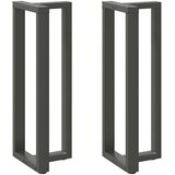  Noge za barski stol T-oblika 2 kom antracit 50x35x(110-111) cm čelik | shoptok.hr
