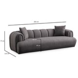 Atelier Del Sofa sofa trosed puffy 3 plain anthracite | ePonuda.com