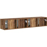 TV zidni ormar Zidne 2 pcs Staro drvo 78,5 x 31 x 29,5 cm | shoptok.hr