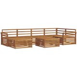  Set vanjskih sofa 7 kom. Prirodna Čvrsto drvo akacije | shoptok.hr