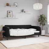  Dnevni krevet crni 90 x 200 cm baršunasti | Eponuda.com