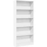 Furnova Knjižna omara bela 80x24x176 cm inženirski les, (21932823) | Shoptok.si
