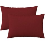  Jastuk s jastukom HEERLEN 2 kom. Vinska crvena Tkanina - boja crnog vina 50 x 75 cm 2 | shoptok.hr