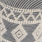 MID.YOU TABURE, tekstil krem barve, črna | Shoptok.si