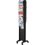 Paperflow Stojalo za prospekte, pomično, 16 predelkov, VxŠxG 1675 x 300 x 385 mm, črno | Shoptok.si