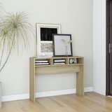 vidaXL Konzolna mizica sonoma hrast 105x30x80 cm iverna plošča, (20712627) | Shoptok.si