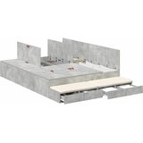 Krevet s ladicama Betonski sivi 150 cm Konstruirano drvo | shoptok.hr