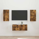  Set TV komoda Zidne 2 pcs Dimljeni hrast Konstruirano drvo | shoptok.hr