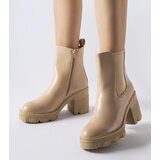 Gemre Corpolo beige insulated heeled ankle boots Cijene