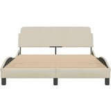  Okvir za krevet Dover krem 140 x 190 cm od tkanine | shoptok.hr