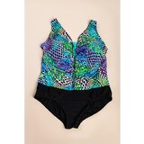Fenzy Plus Size Kopalke S Potiskom, Modre | Shoptok.si