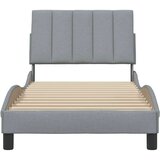 vidaXL Okvir kreveta bez madraca svjetlosivi 90x200 cm od tkanine | shoptok.hr