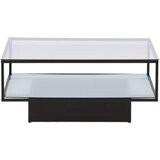 Furniture Fashion Maglehem klub stolić 90 × 90 cm, crni | shoptok.hr