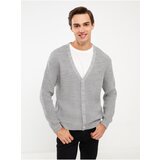 LC Waikiki Standard Fit V-Neck Men's Knitwear Cardigan