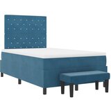  Krevet s opruga kutije Tamno plava 200 x 120 cm Baršun | shoptok.hr