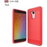 XIAOMI REDMI 4 tpu navlaka, crvena, carbon fiber tekstura Cijene