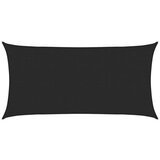 vidaXL Senčno jadro 160 g/m² črno 2x3,5 m HDPE, (20743168) | Shoptok.si