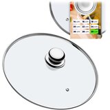 KADAX Stekleni pokrov 30 cm Univerzalni toplotno odporni pokrov za lonce in ponev, (5000355877) | Shoptok.si