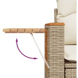 6-dijelni set vrtnih sofa s jastucima bež od poliratana | shoptok.hr