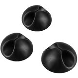 INF 3-paketno držalo za kabel Black, (21691858) | Shoptok.si