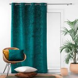 Douceur d intérieur Modrozelena žametna zavesa 140x240 cm Analia – | Shoptok.si