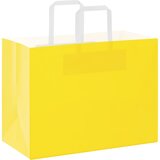  Papirnate vrećice 50 kom s ručkama žute 32x17x25 cm | Shoptok.si
