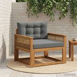  Srednja sofa za van Prirodna - Prirodno i antracit Kava užad | shoptok.hr