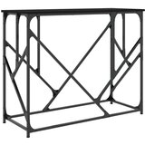 Maison Chic konzolna miza - miza ob steni črna 100x40x80 cm inženirski les, (21786323) Cene