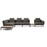 Kave Home Temno siv oblazinjen vrtni kavč (levi kot) Sorells – | Shoptok.si