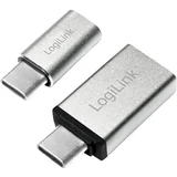 USB 3.0 adapter [1x moški konektor USB-C® - 1x ženski konektor USB 2.0 tipa micro B\, USB 3.2 gen. 1 vtičnica A (USB 3.0)] AU0040, (20430084)